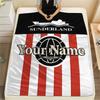 1PC Sunderland Association Football Club Custom Name Patterned Flannel Blanket Suitable For All Seasons for Home Decor Warmth and Comfort Gifts Holida