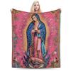 Soft Blanket Kids Airplane Travel Our Lady of Guadalupe Bedding Throws Flannel Bedspread For Outdoor Print Sofa Bed Cover