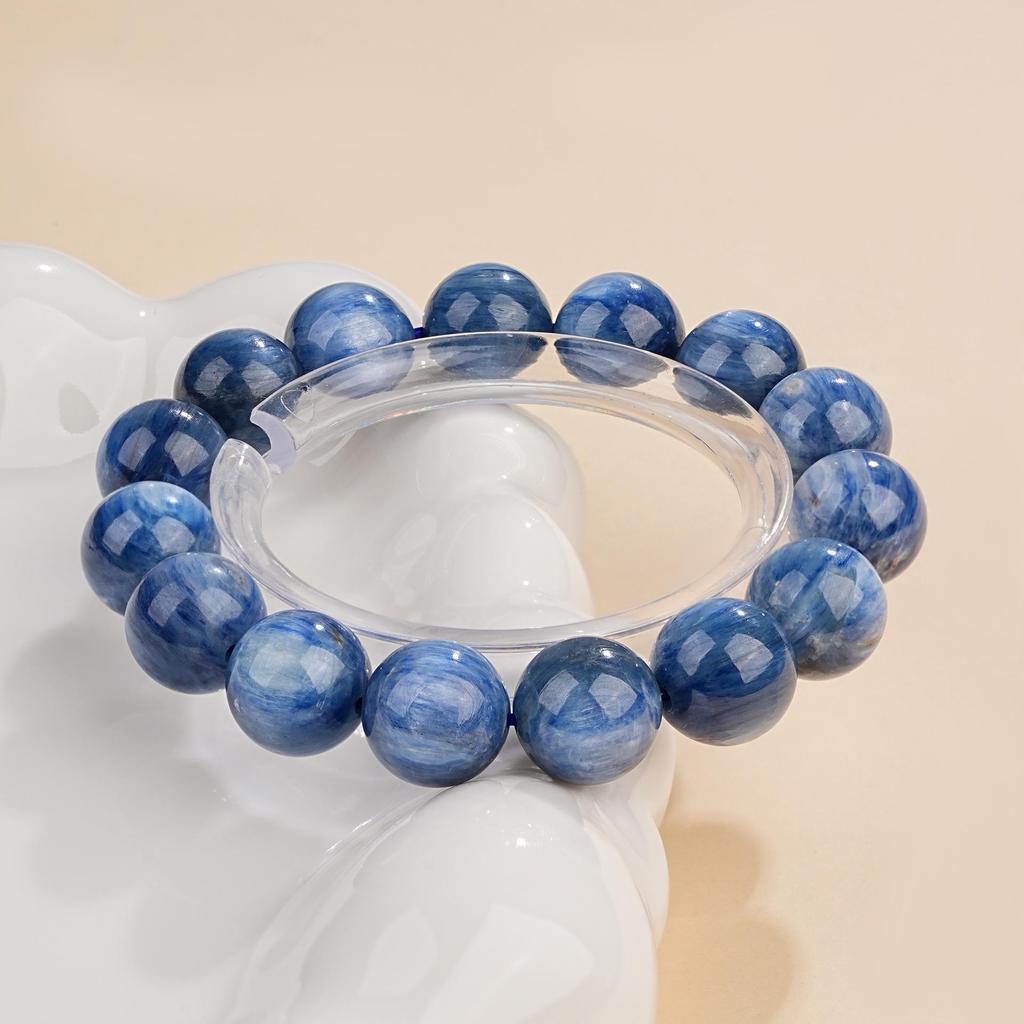 Mei Zhuo Light Purple Bolivian Amethyst Crystal Bracelet with Round Beads