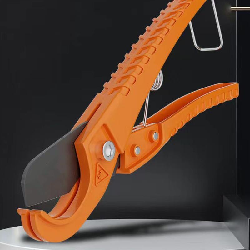 

For Plastic Pipe One-Hand Operation PVC PPR Tube Cutting Tool Compact Scissors Design Portable PEX Pipe Cutter 1.25 (31mm) помаранчевий