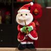 Santa Claus Electric Plush Doll Snowman Elk Dancing Singing Stuffed Toys  Home Decor