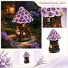 Outdoor Solar Garden Statue Treehouse Night Light Resin Craft Decorative House Sculpture for Patio Yard Lawn Decoration