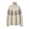 Women Sweater 100% Wool MODERN NEW SAGA Turtleneck Knit Pullover Thick Winter Jumpers Female Knit Tops