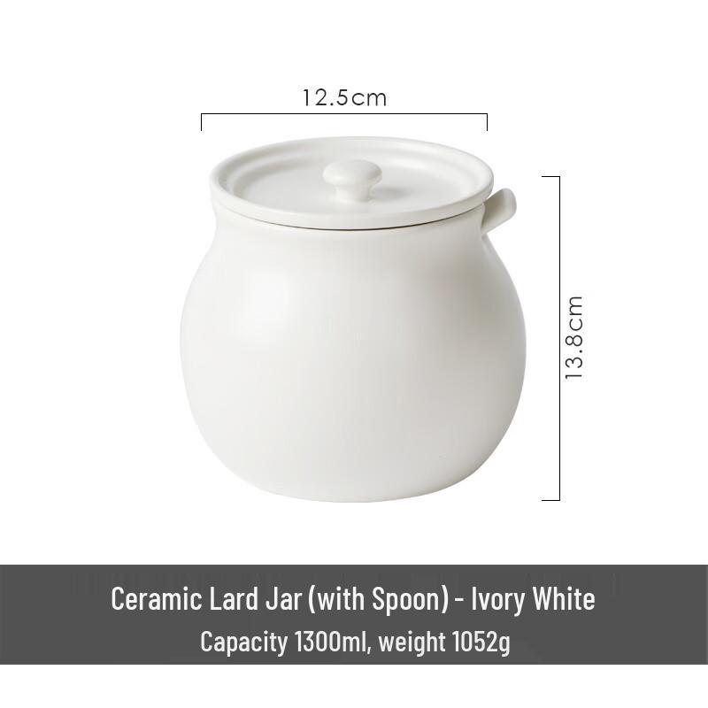 Multi-purpose Ceramic Storage Jar with Lid