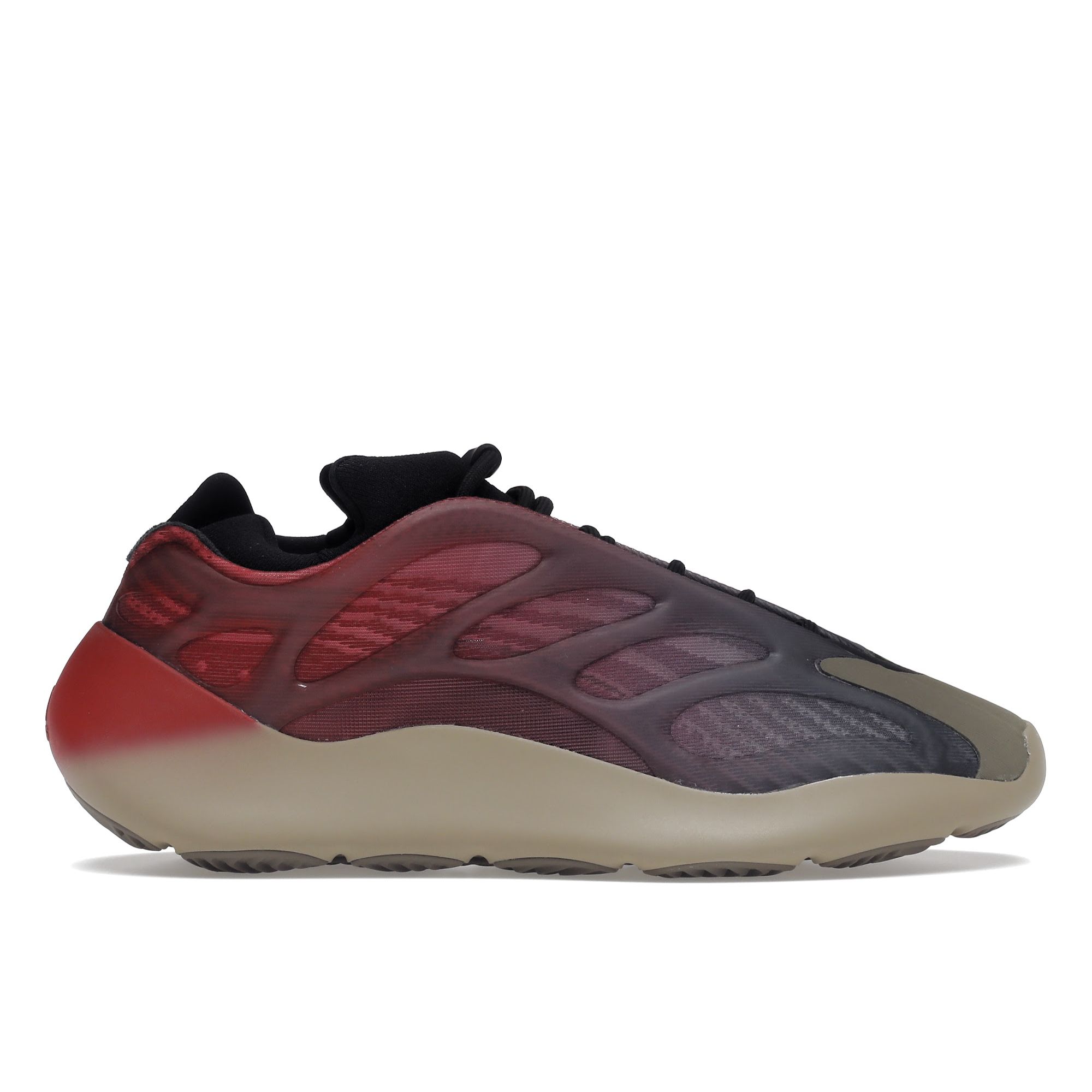 

Чоловічі низькі lifestyle кросівки Adidas Yeezy 700 V3 Fade Carbon GW1814 38.5 червоний