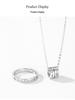 S925 Sterling Silver Women's Lucky Bead Clavicle Necklace