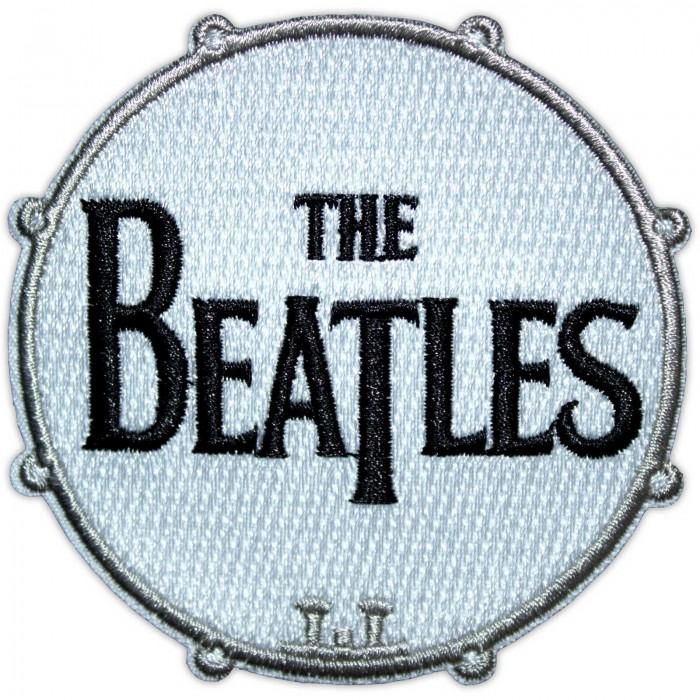 The Beatles Woven Drum Logo Iron On Patch