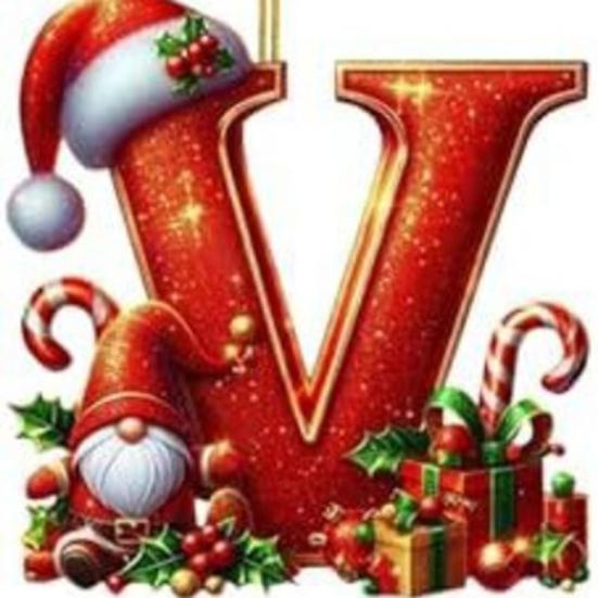 Red Initials Christmas Ornaments 2D Acrylic Personalized Gnomes Monogram Pendant with Santa Hat 26 Letters Christmas Tree Hanging Decoration for Xmas