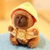 Peluche Capibara Carino con Cappuccio e Ali Bambola Simulazione Piccola Dimensione Peluche Anime Giocattolo Morbido Festa di Compleanno