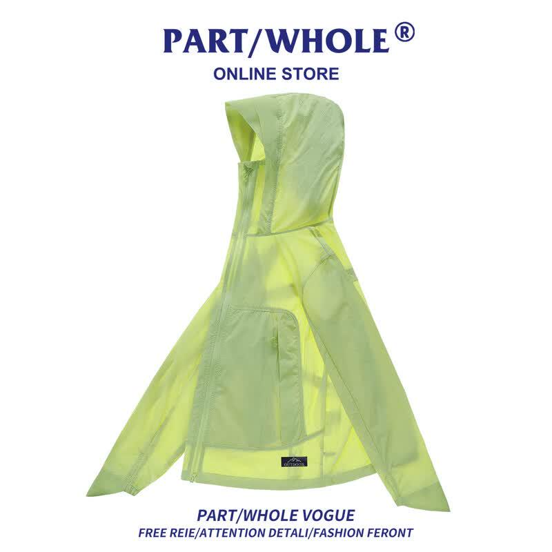 PART/WHOLE Unisex UPF50+ Ice Silk Sun Protection Jacket M