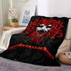 1 Stück Drachen-Gitarre-Themen-Decke Weiche Flanelldecke für alle Jahreszeiten Gemütliche Überwurfdecke mit kräftigem Grafikdruck, Reise- oder Urlaubsgeschenk für Familie & Freunde