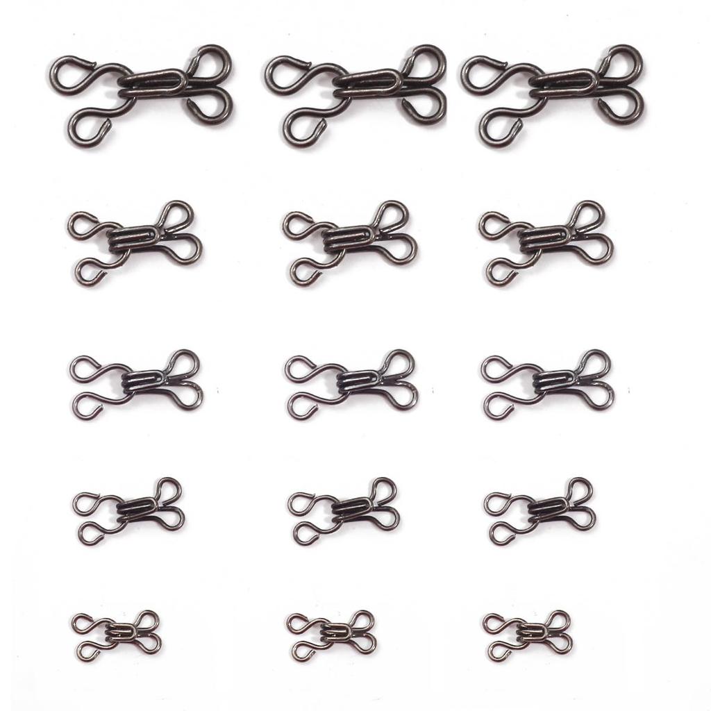24pairs Metal Stealth Hook Buttons Coat Buckle Invisible Dark Buckle Clothing Hidden Hook Button For Garment Sewing Accessories