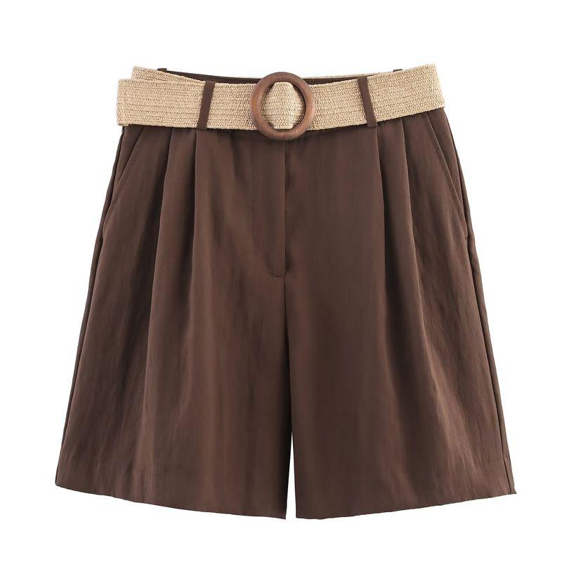 Kaslead New Arrival Women's Clothing Fashion Style Fashion All-Match Matching Belt Bermuda Shorts 8649767