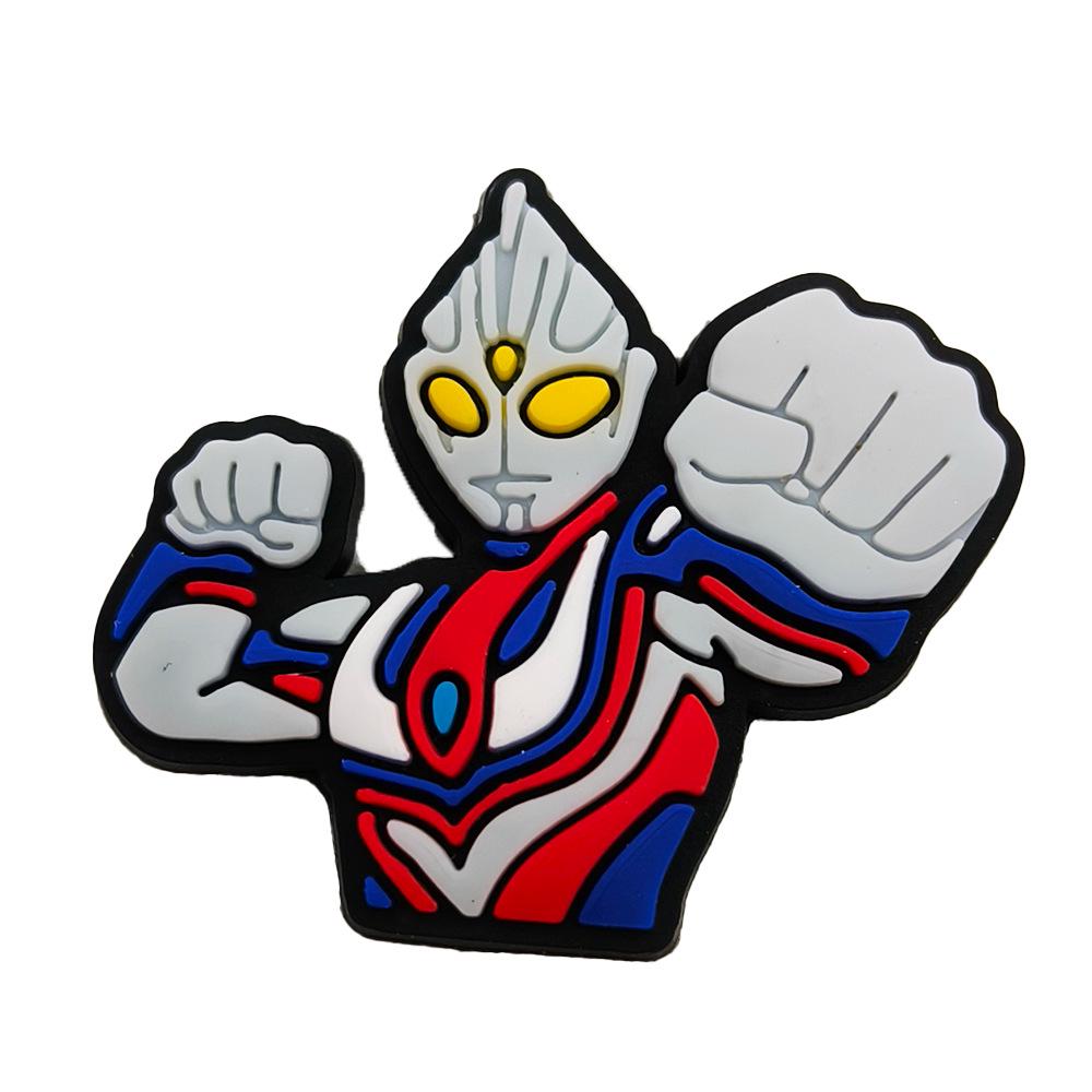 Ultraman Crocs Charms: Soft PVC Shoe Decorations