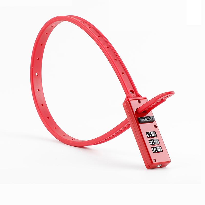 

3-значный замок с паролем для шлема, универсальный велосипед, электрический скутер, мотоцикл, портативный противоугонный аксессуар для гоночного велосипеда Tie lock red