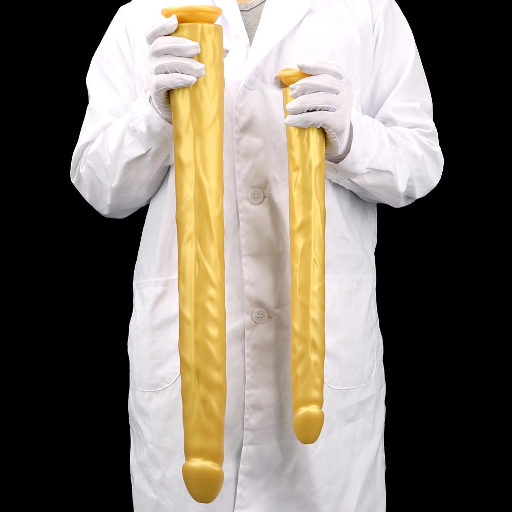 Golden Silicone Soft Sm Size Anal Plugs Extra Long Deep Dilatation Anal Strips Out and About Long Term Wear Anal Whip