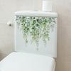 Зелена рослина, листя, наклейка на стіну, декор для ванної кімнати, туалету, вітальні, шафи, прикраса дому, наклейки, прикрашають самоклеючу фреску