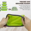 Fresh-keeping Box, 4 Pieces Of Collapsible Fresh-keeping Box Set, Collapsible Lunch Box, Silicone Collapsible Bread Box Container, Lunch Box, Picnic B
