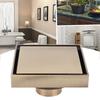 10x10cm/3.9x3.9in Shower Floor Drain Brass Material Floor Drain Strainer  Hotel Use