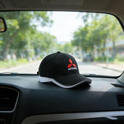 Nuevo 1 ud. Gorra de Béisbol Bordada Mitsubishi para Hombre y Mujer, Sombrero Deportivo de Verano para Exteriores para Asx Lancer Outlander Pajero Ralliart
