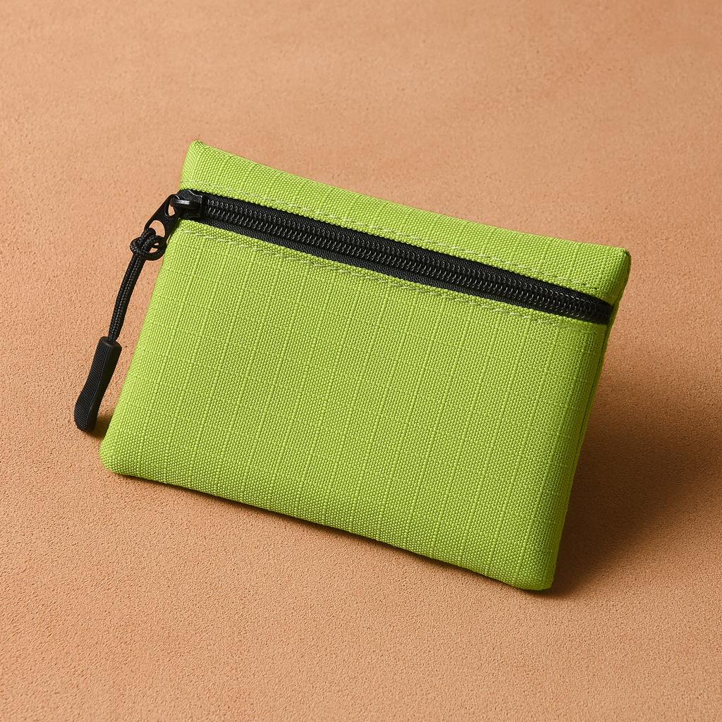 Mini porte-monnaie en toile à fermeture éclair simple, pochette de rangement pour enfants, poche pour argent, couleur unie, porte-monnaie, porte-clés, pour femmes et hommes, mignon, mini porte-monnaie