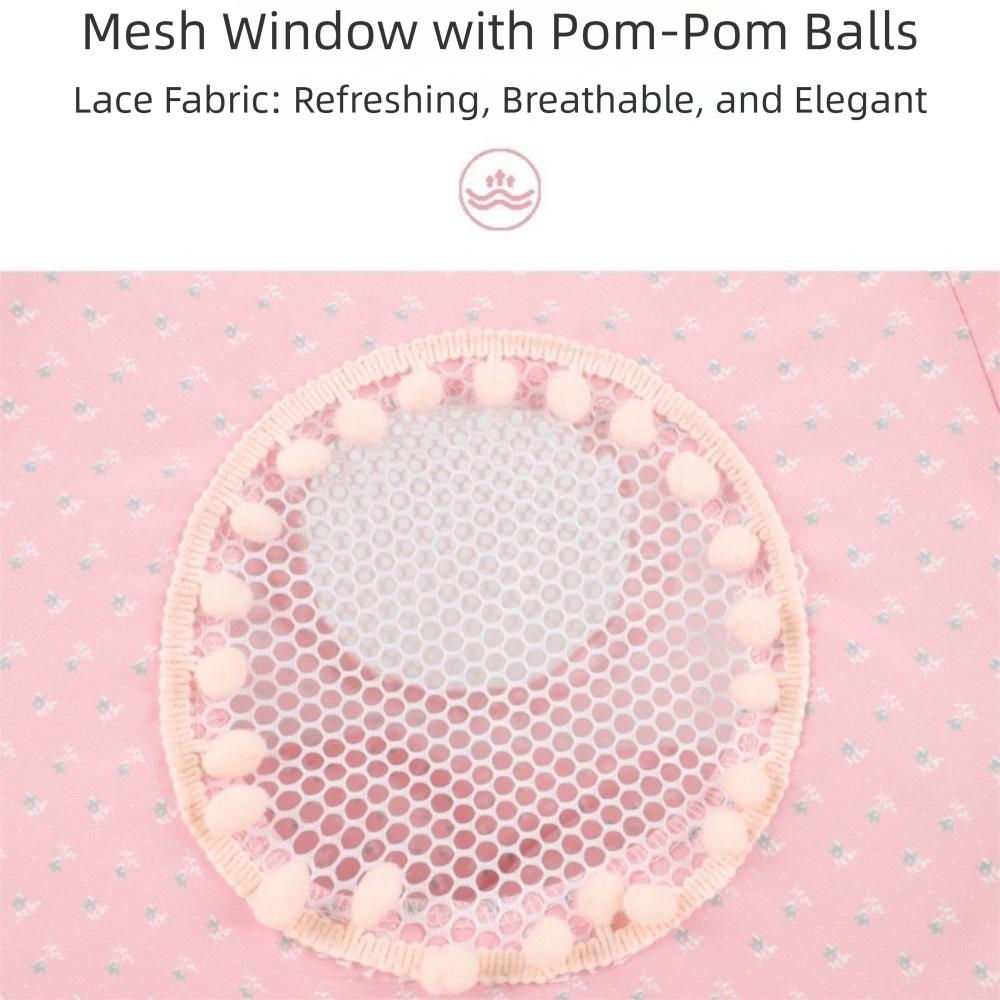 Foldable Pet Tent House Comfortable Dog Basket Beds Sweet Princess Cat Bed  for Summer