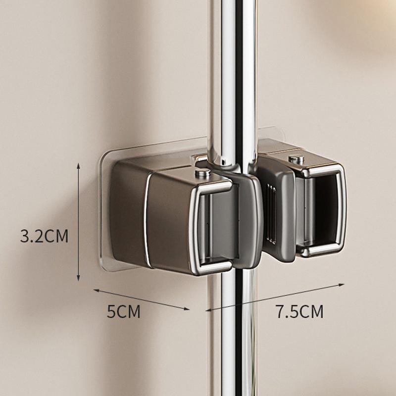 Wall Mounted Mop Holder Hook Self Adhesive Mop Organizer Rack Brush Broom Mop Hanger Holder Kitchen Bathroom Storage Accessories 489₽