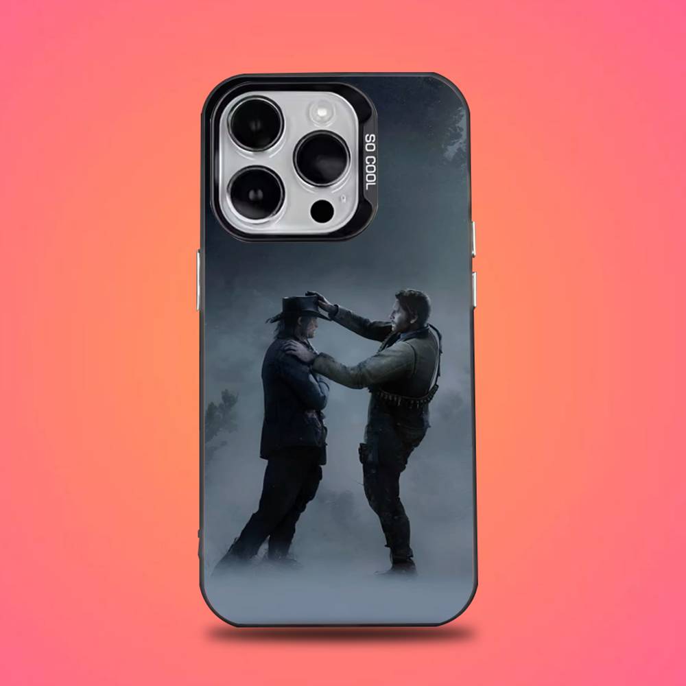 RDR 2 Arthur Morgan Game Phone Case For iPhone 16,15,14,13,12,11,Pro,Max,Plus,Mini,XS,SE Anti Fall Black Matte Hard Bumper
