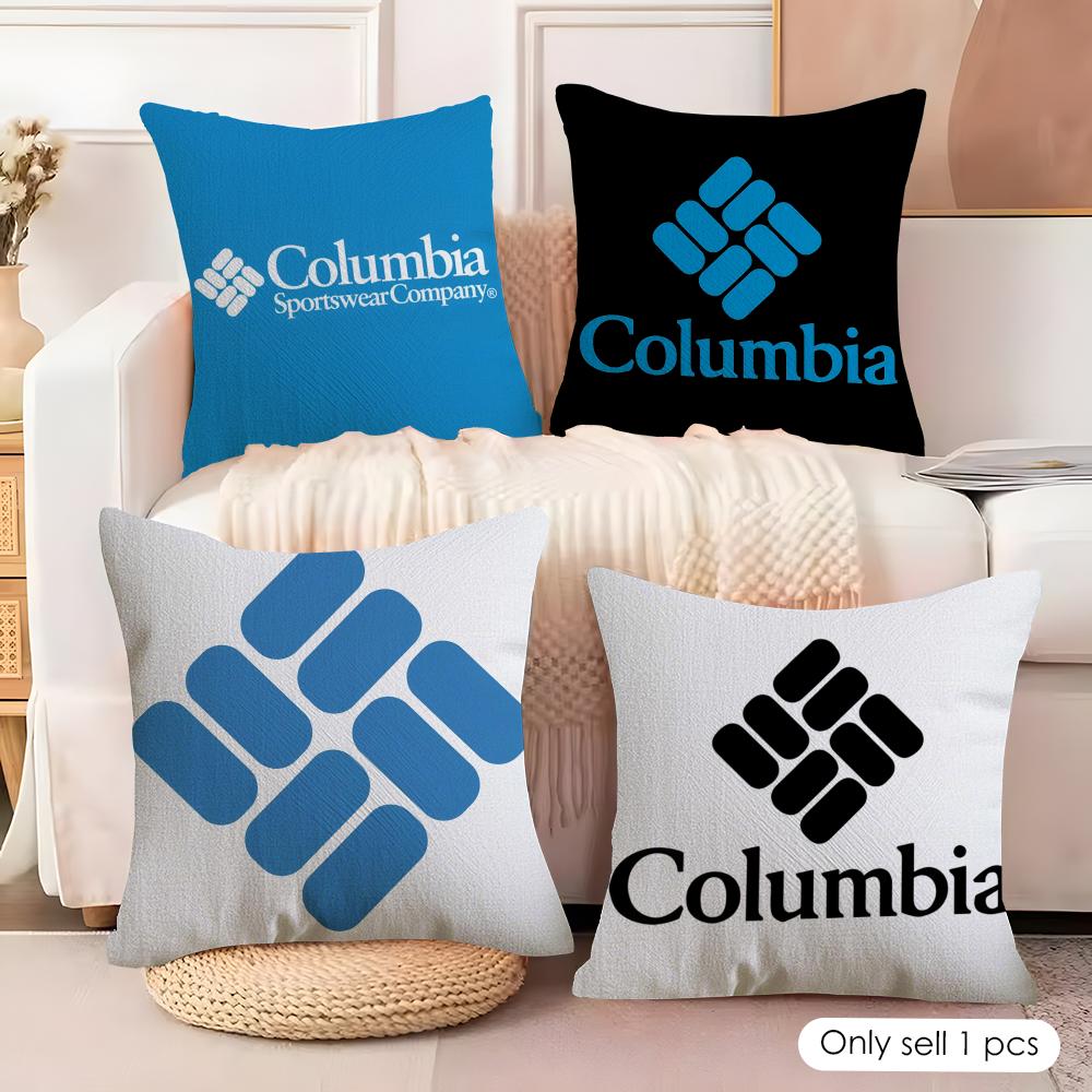 CColumbiaS Outdoor Brand Cushion Cover Natural Linen Organic Fabric DoubleSided Printing Couch Pillow Covers Home Decor