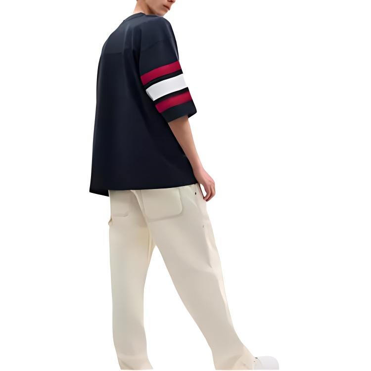 Coach Ss25 Cotton Printed V-Neck Outdoor Sports Short Sleeve T-Shirt Men T-Shirts Dark-Blue CY572-VIN