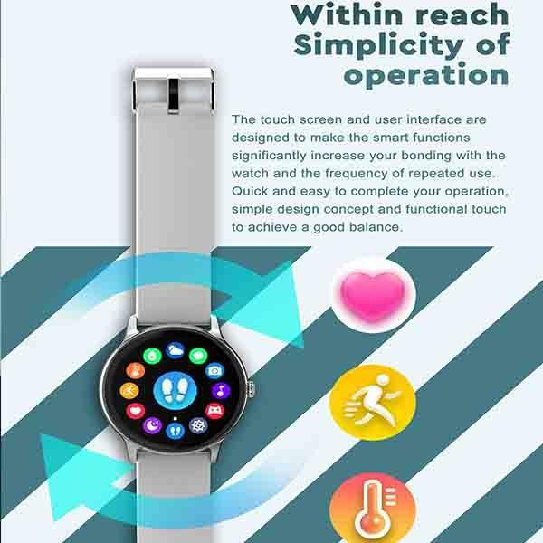 NORTH EDGE NL12 Cvičebné stopky Monitorování krevního tlaku Ovládání hudby Hodinky s dotykovou obrazovkou a měřením srdeční frekvence v reálném čase