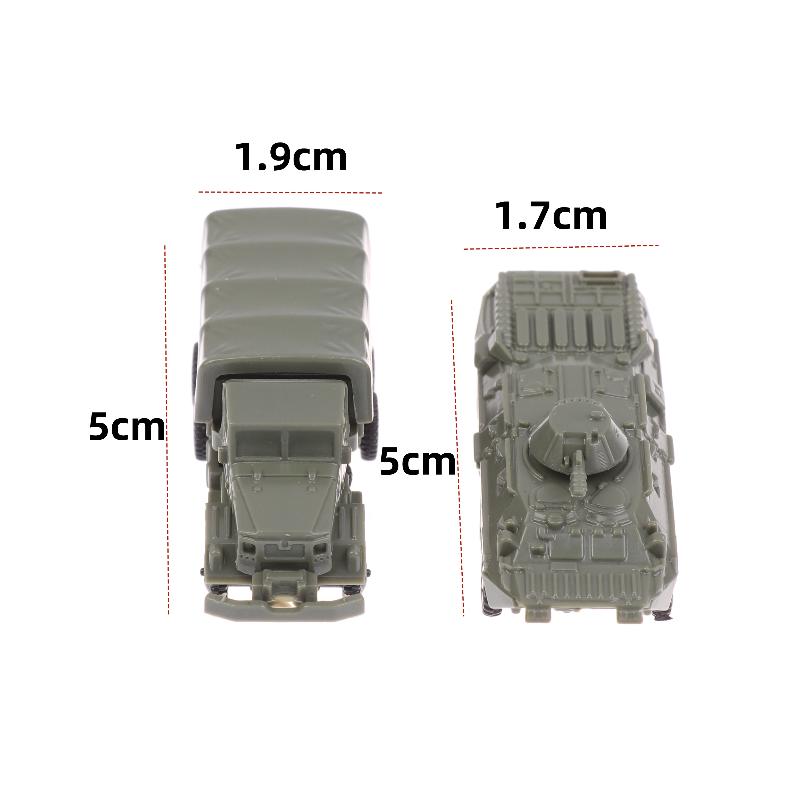 1/4Pcs Sand Table Model 4D Assembly 1/144 Btr80 Armored Car American M35 Truck Children Puzzle Toy