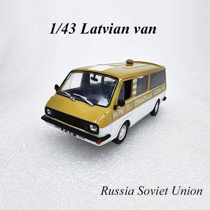 1:43 Latvian Van RAF 2203 Diecast Alloy Model Car Commemorative Edition Collection Model Decorative For Boy Gifts