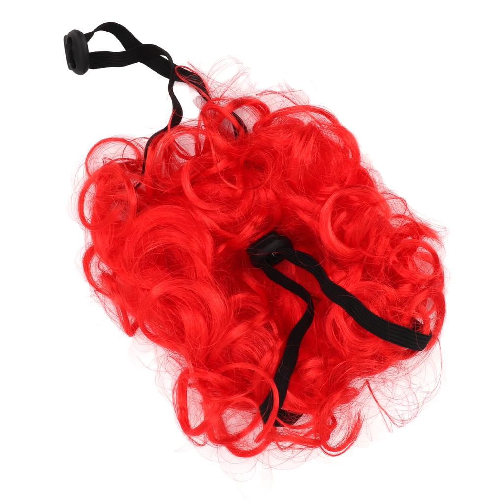 Pet Wig Elastic Band Washable Dog Cosplay Wig for Small Medium Large Dogs Cats