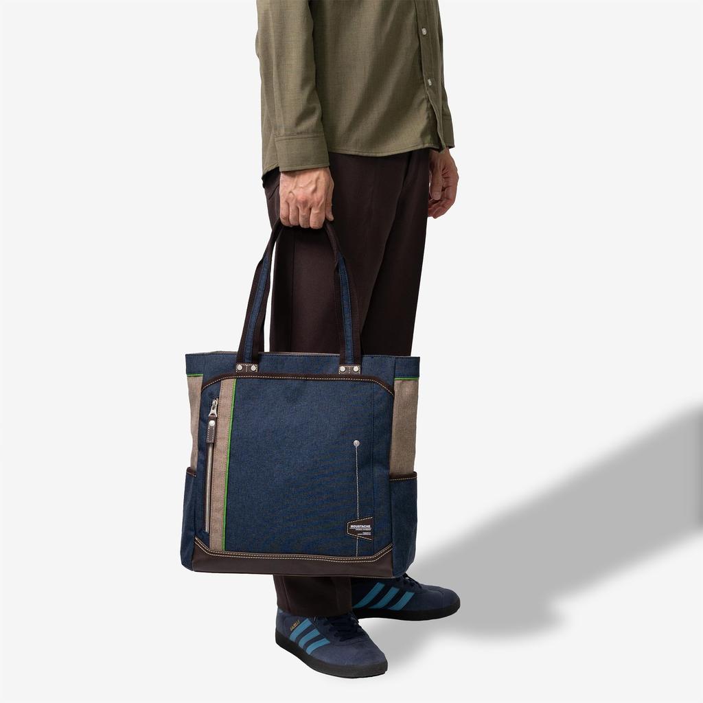 Tote bag JLG4651 Navy [Mustache] (for town)