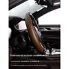 Peach Wood Grain Steering Wheel Cover Ultra-thin Carbon Fiber Car Handle Cover Universal Protective Case Wooden Auto Steering