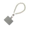 Pearl Beaded Crossbody Neck Chain Mobile Phone Case with Wrist Strap