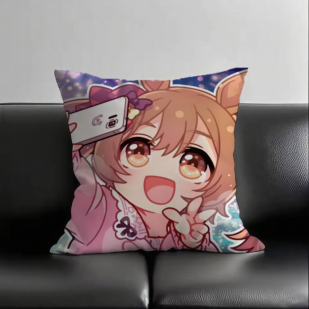 1pc Anime TOKAI TEIO Kawaii Pillow Case Fashion Square Pillowcase Bedroom Sofa Room Ins Decoration Leisure