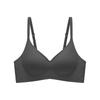 Soft Support Jelly Glue Fixed Cup Ice Silk Underwear Women's Summer Thin Breathable Gathering Bra Cover No Trace No Steel Ring
