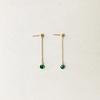 [Satchi] Crystal Chain Drop Earrings