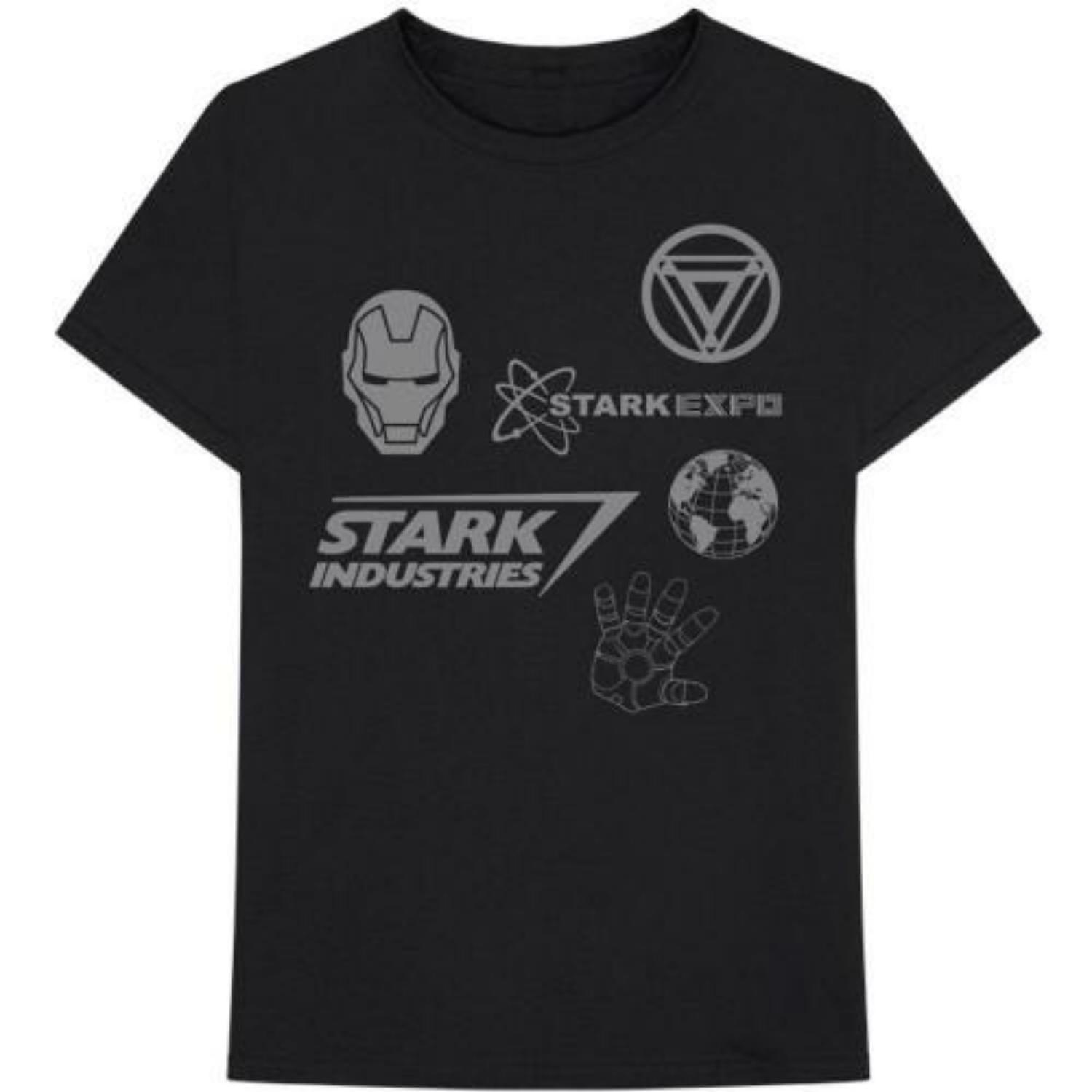 Iron Man Unisex Adult Stark Expo Cotton T-Shirt S чёрный