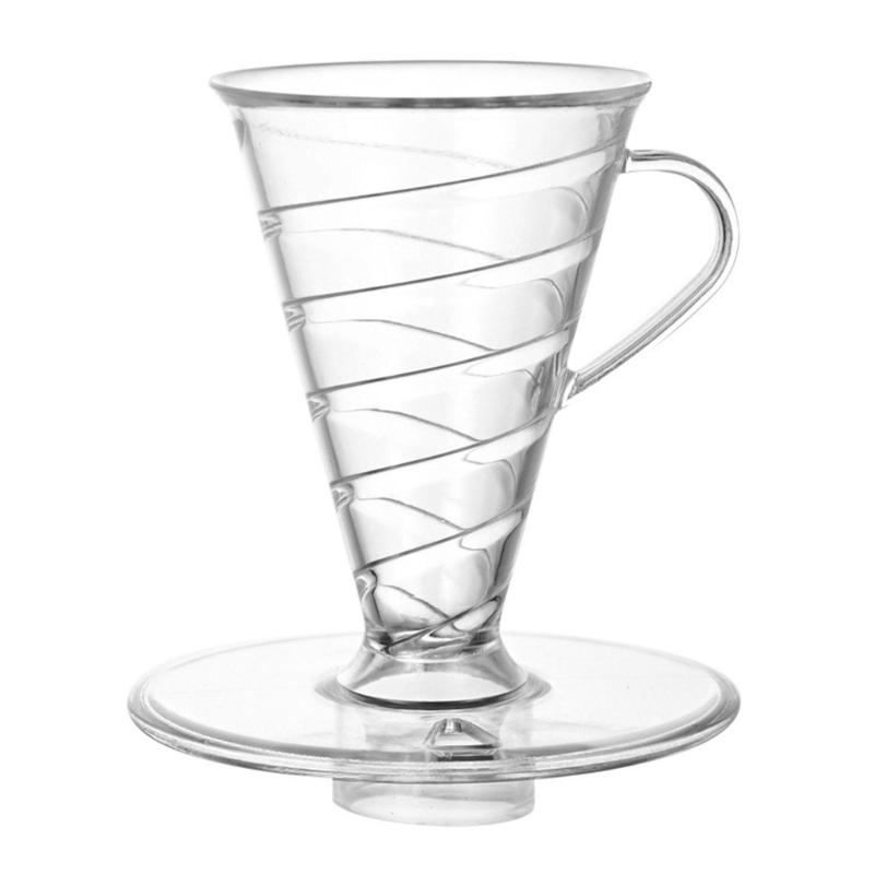 

Functional Large V Shape Coffee Filter Durable Plastic Cone Design For Excellent Brewing Extraction Home Office Use 1