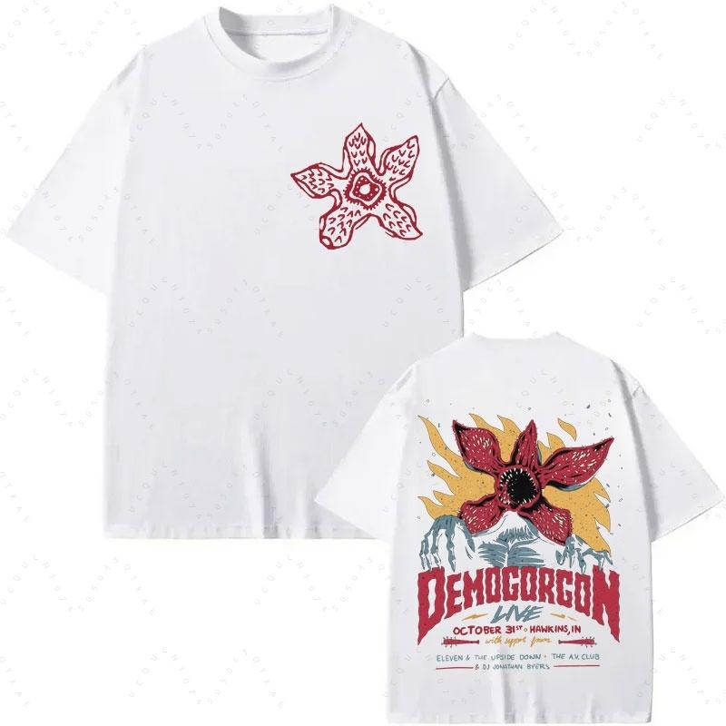 Eddie Munson The Demogorgon Tshirts Cannibal Flower Monster Graphic T Shirts Unisex Unisex Clothing Gothic Unisexs Unisexs Sportswear