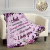 1pc Ultra-Soft Aunt Gift Throw Blanket - Cozy Floral & Butterfly Design, Perfect for Couch, Bed, Office Nap, Camping & Travel - Durable, All