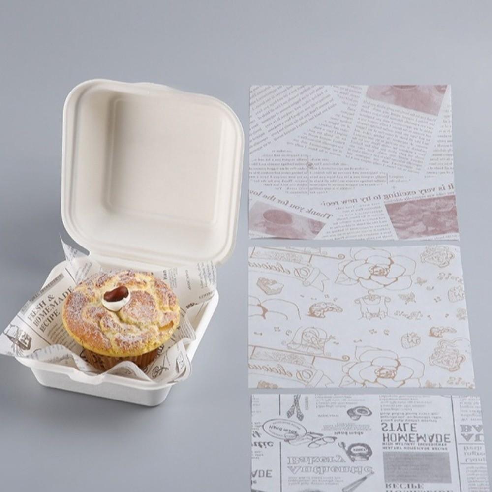 20pcs/set Food Containers Burger Box Baking Packing Dessert Container Bakery Supplies