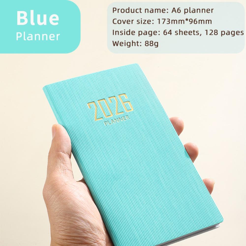 English Appointment Books with Calendar Diary Notebooks New 2026 Schedule Book School Office синий