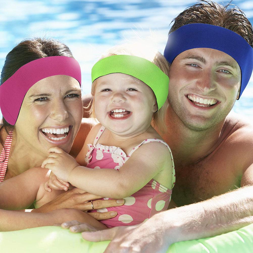 Rozciągliwa Opaska do Pływania Elastyczna Trwała Neoprenowa Ochrona Uszu Opaska do Pływania Rozmiar M Różowa