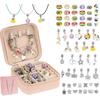66-Piece DIY Rainbow Unicorn Beaded Bracelet & Necklace Set - Perfect Birthday Gift Box