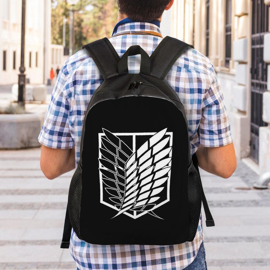 Wings of Freedom Shingeki No Kyojin  Anime Backpack Fashion High School Work Daypack Attacks on Titans Laptop Shoulder Bag Gift