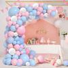 Pastel Pink Blue Balloons Garland Arch White Balloon Kit Gender Reveal Baby Shower Graduation Birthday Party Decoration Globos